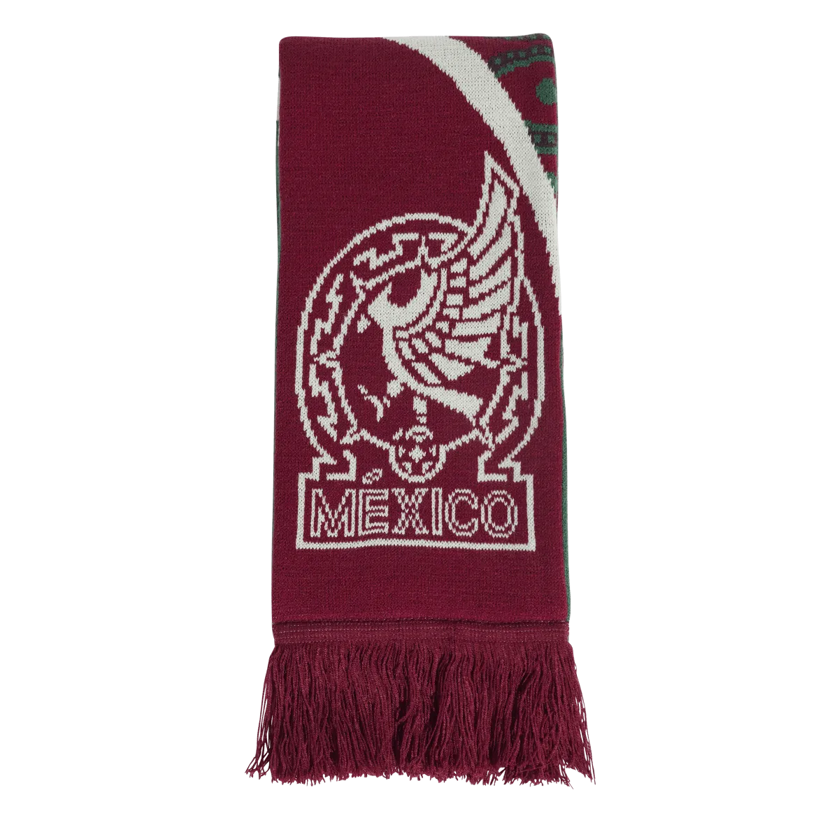 adidas Mexico Soccer Scarf IP4069 Team Coll Burgundy2/Dark Green/ Linen Green