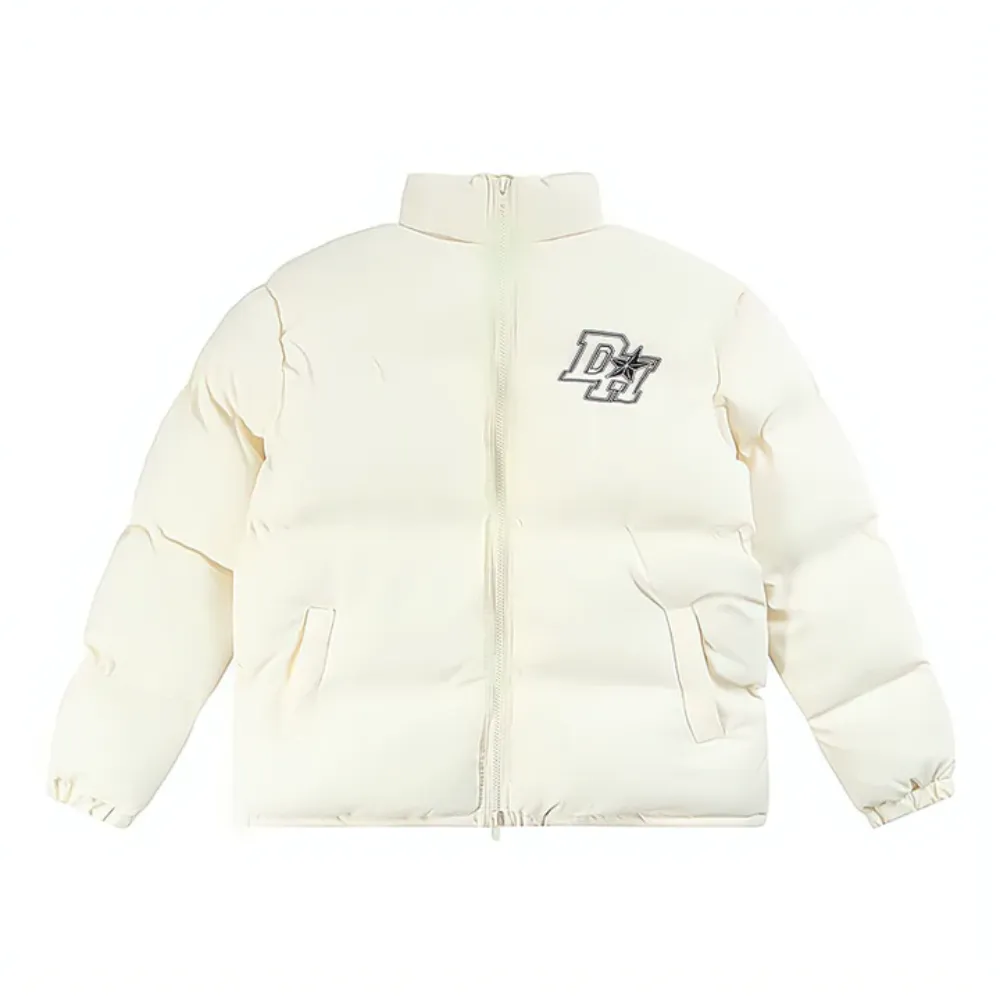 American Retro Street Letter Print Coat