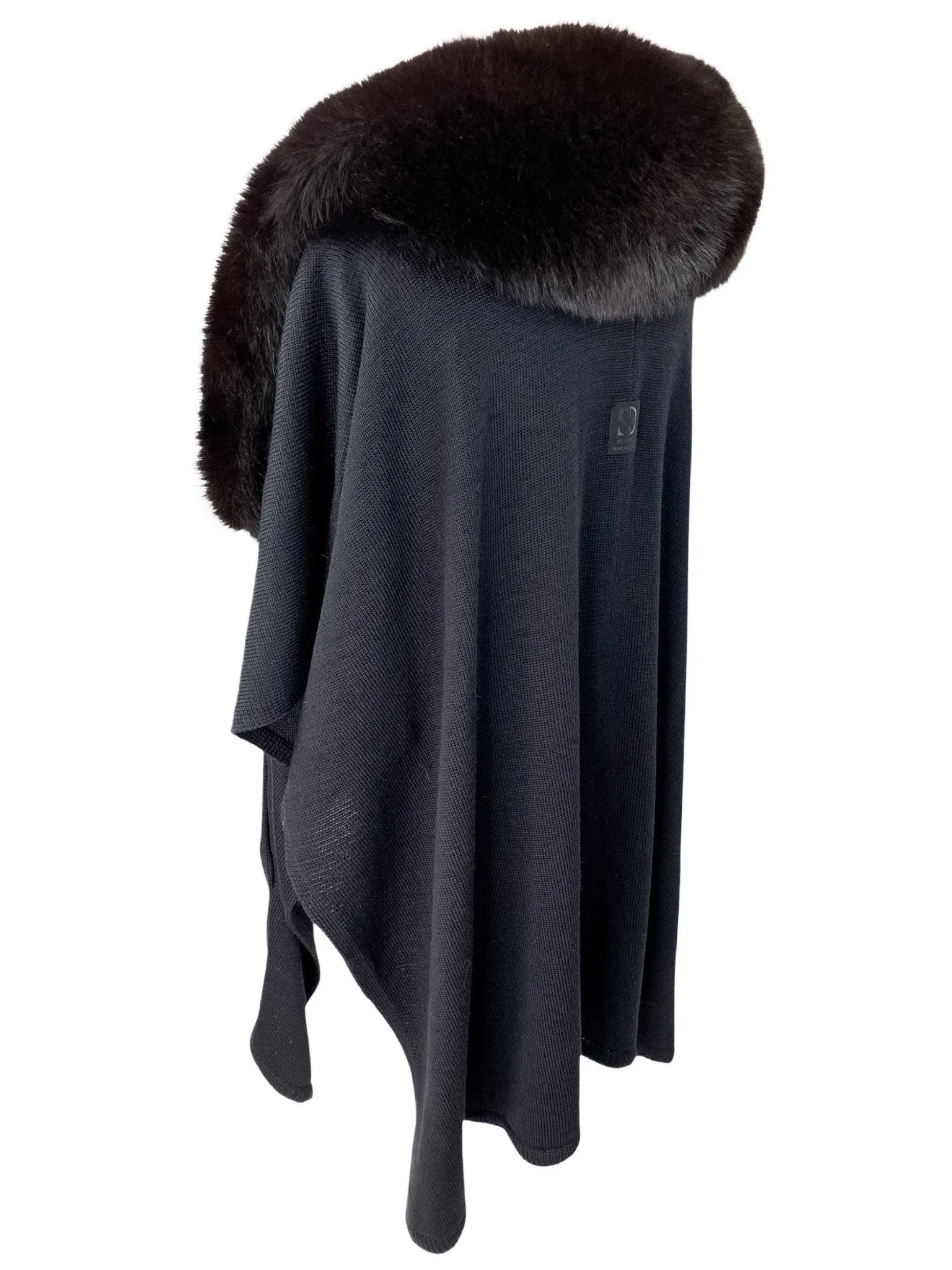 Cape With Fox Fur Collar