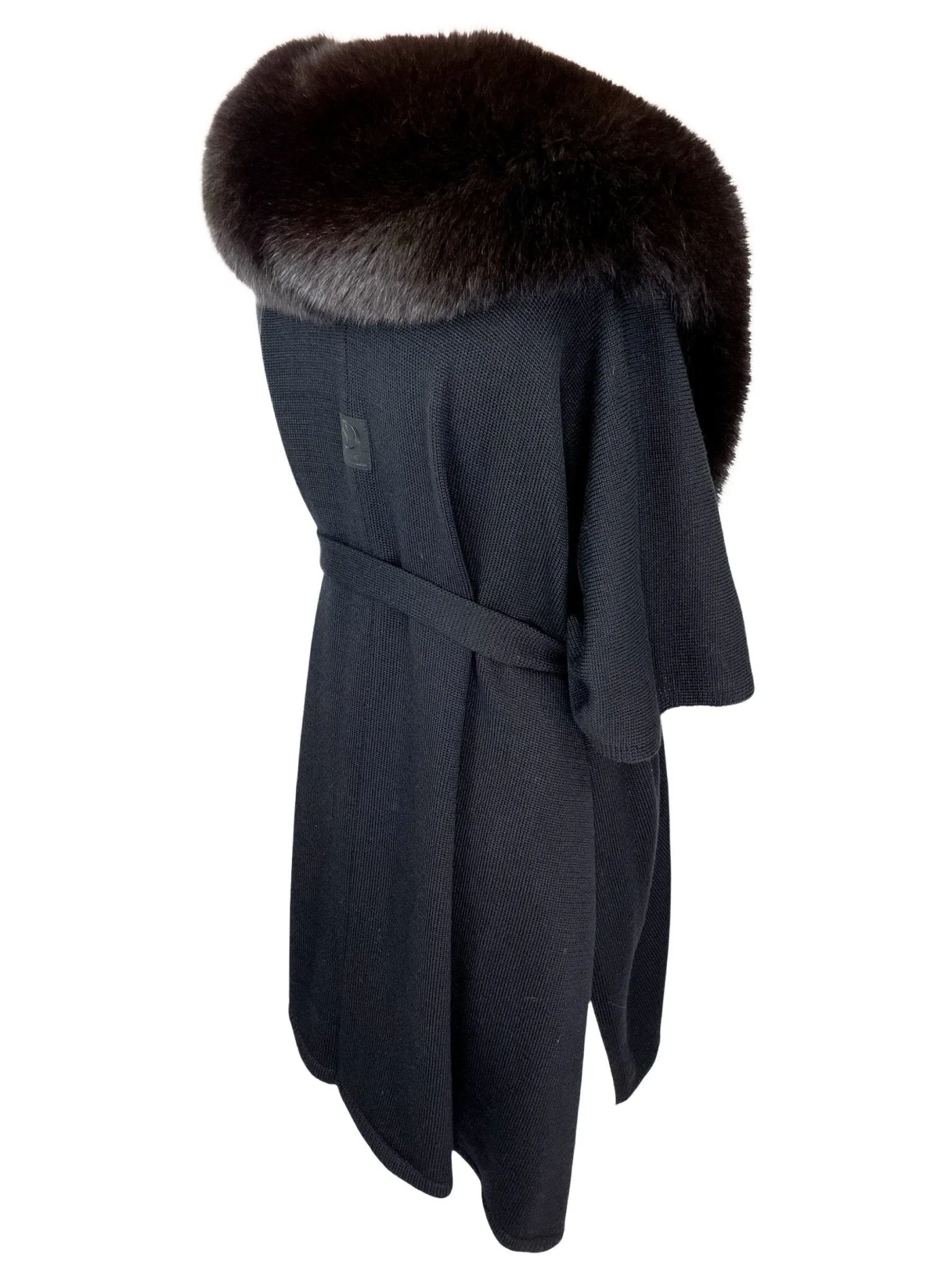 Cape With Fox Fur Collar