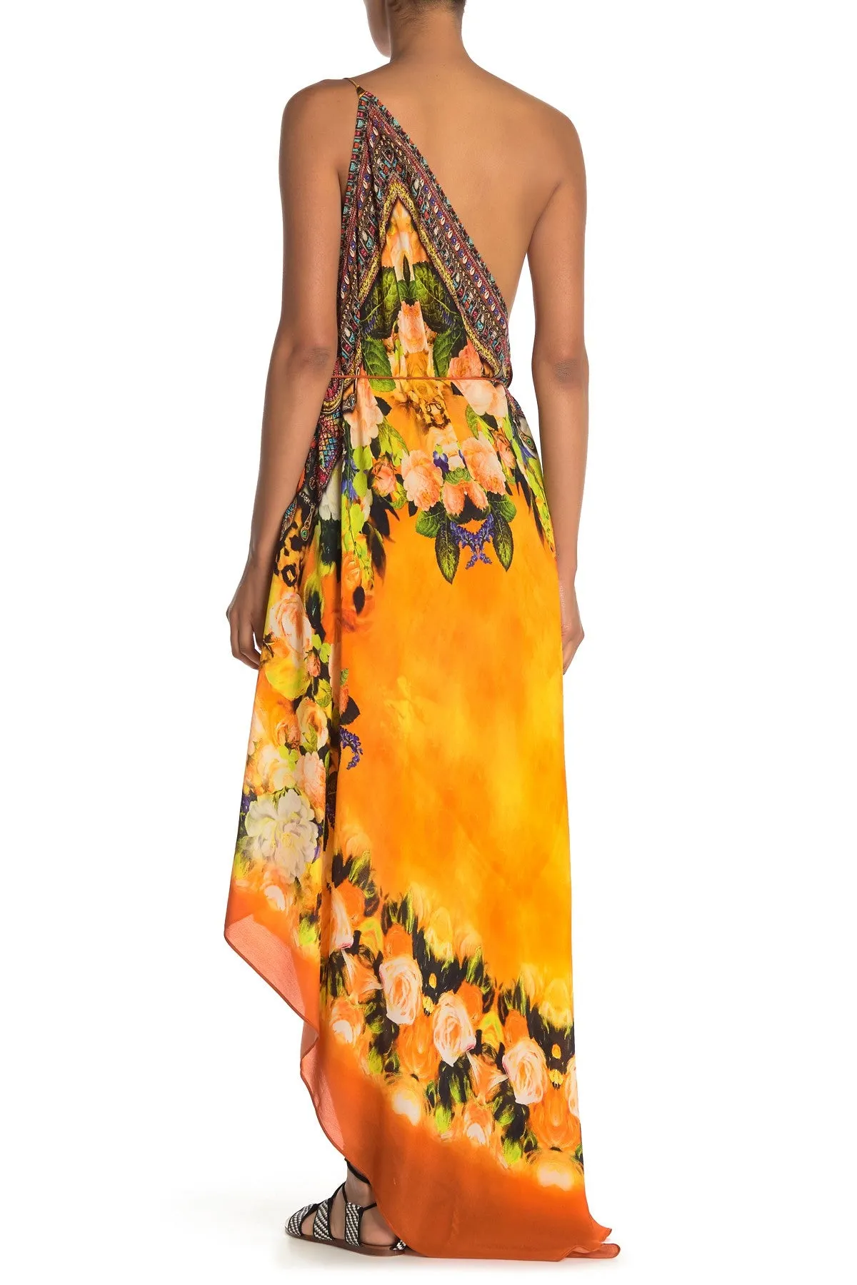 Convertible Floral Print Long dress