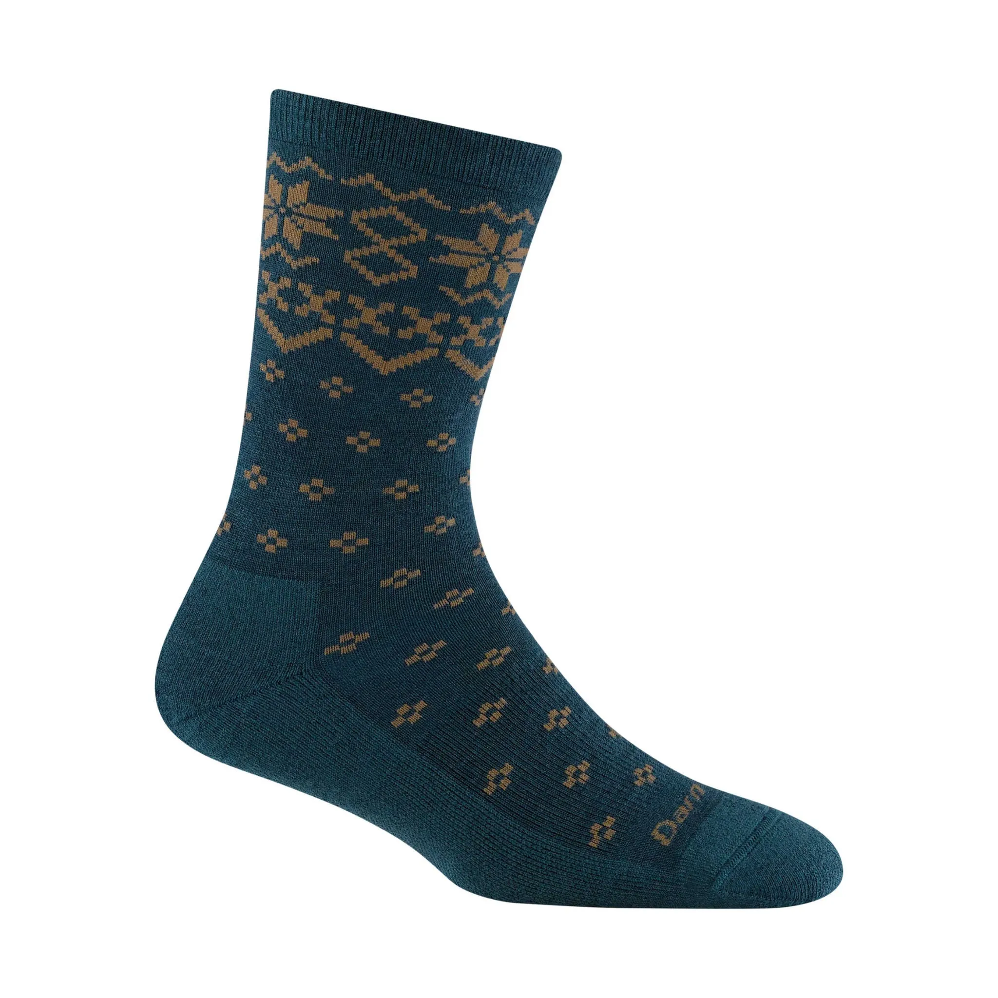 Darn Tough Vermont Women's Shetland Crew Lightweight Lifestyle Sock - Dark Teal