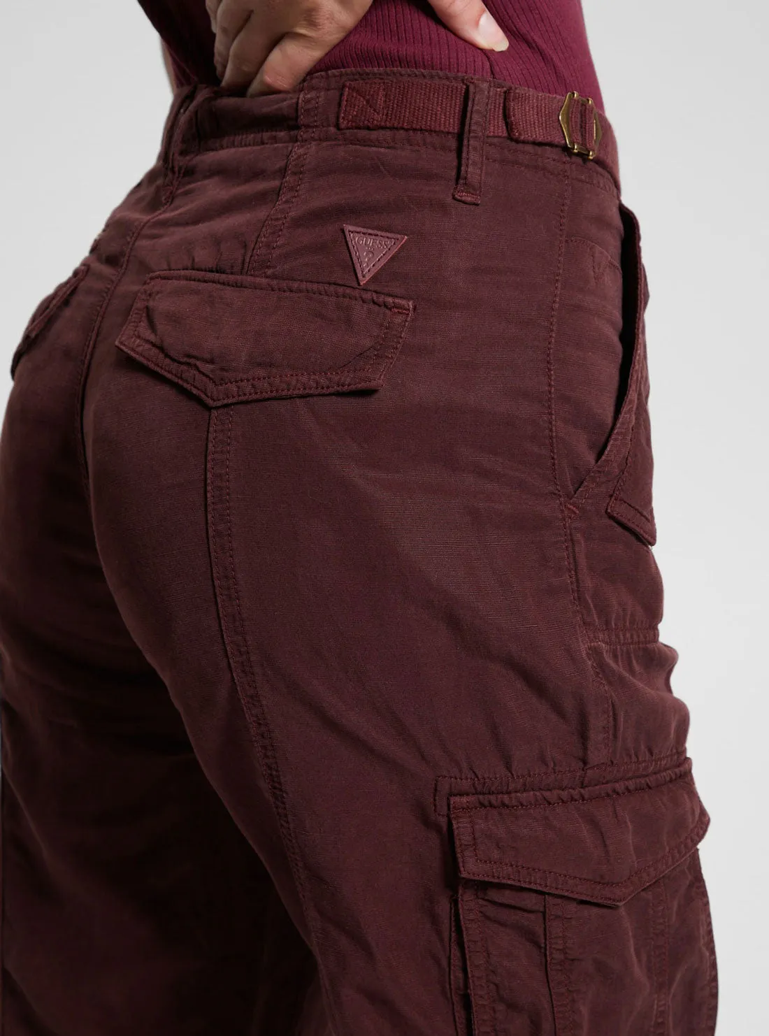 Eco Maroon Nessi Cargo Pants