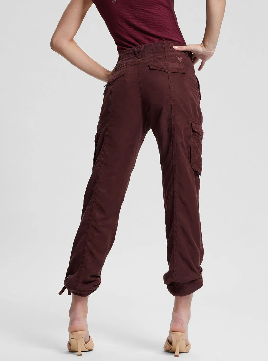 Eco Maroon Nessi Cargo Pants