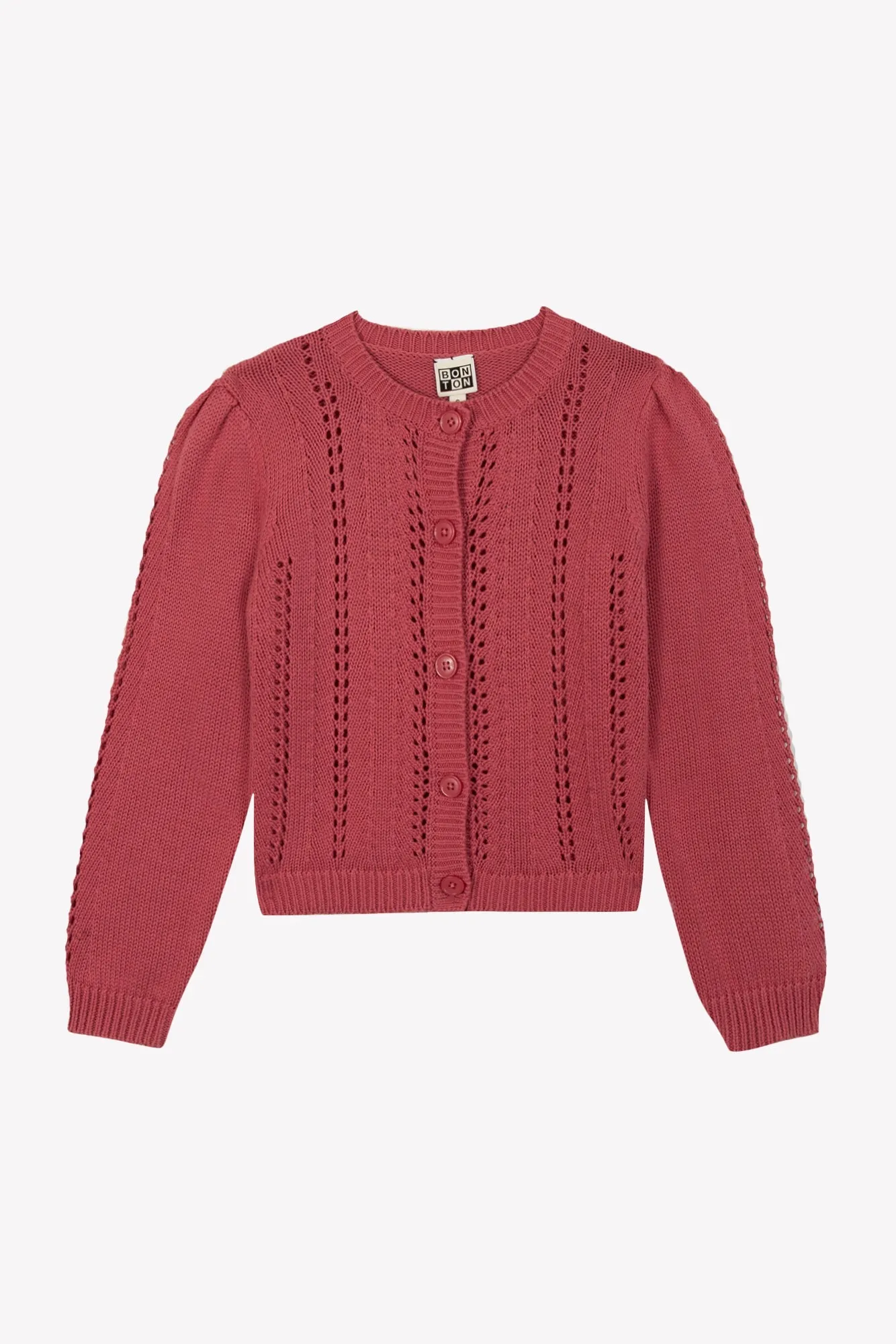Gilet Bouton Effet Cuir Fille
