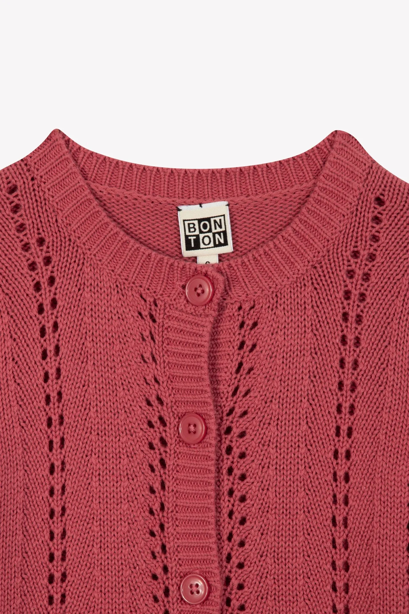 Gilet Bouton Effet Cuir Fille
