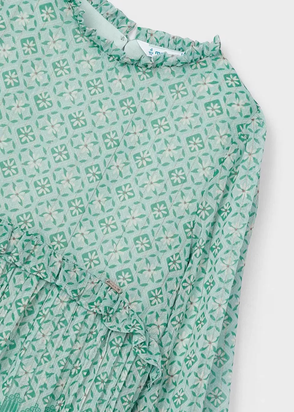 Mayoral Girls Dress 4913 Jade Print