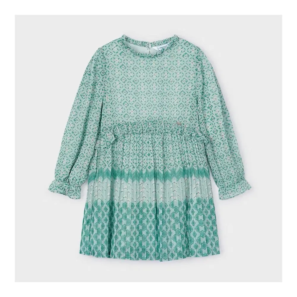 Mayoral Girls Dress 4913 Jade Print