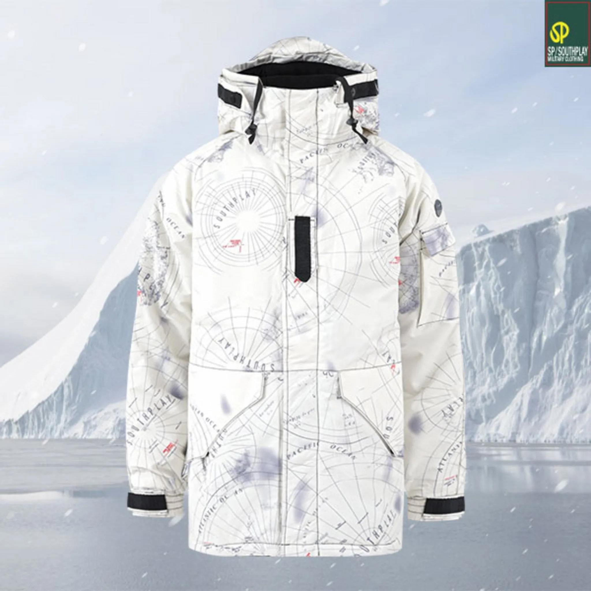 Southplay Military Parka Waterproof Windproof Padded Fishing Jacket Ski Snowboard Big Size - 🏆 #49 - Sports/Outdoor - Best of December