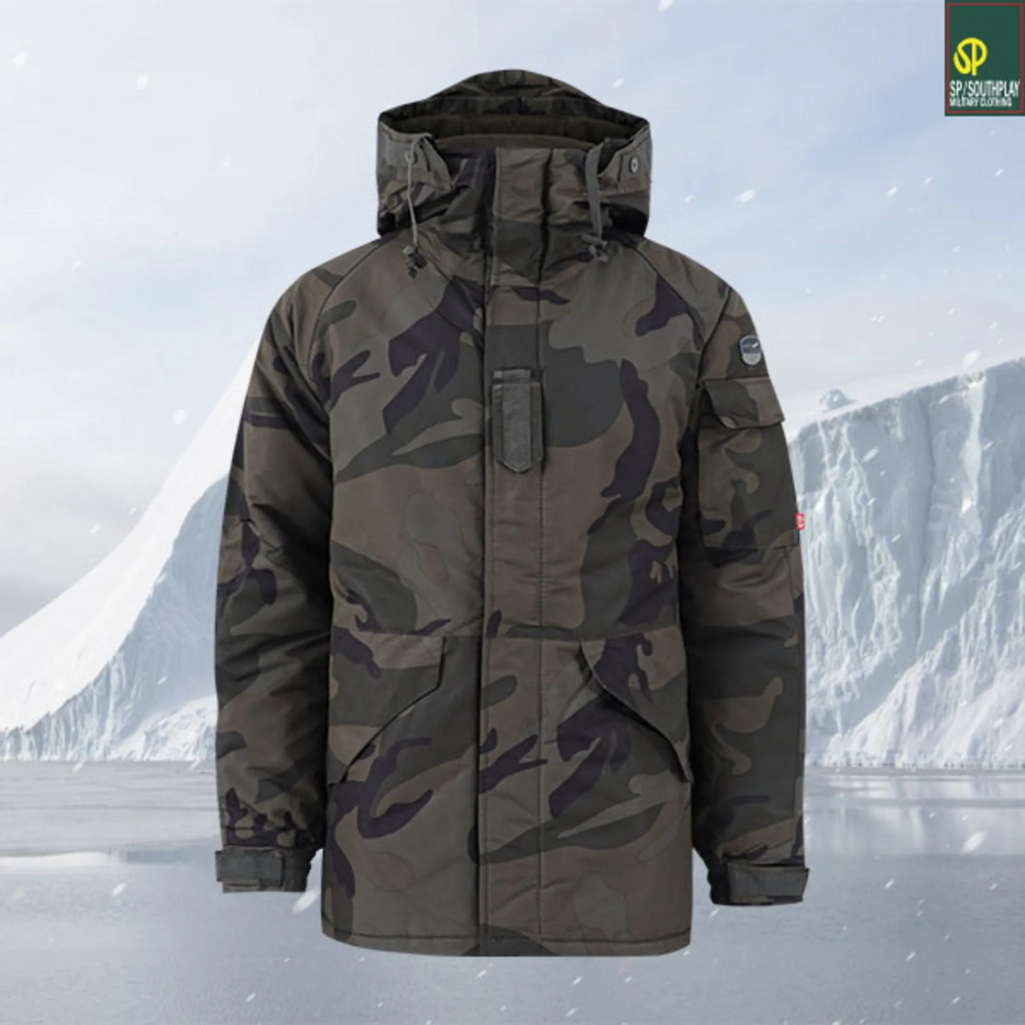 Southplay Military Parka Waterproof Windproof Padded Fishing Jacket Ski Snowboard Big Size - 🏆 #49 - Sports/Outdoor - Best of December
