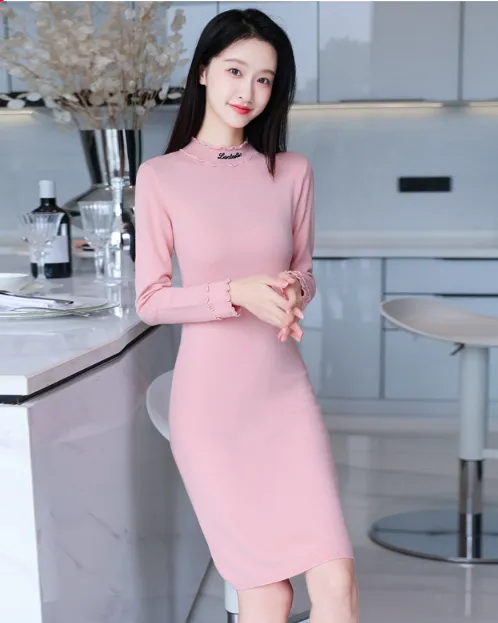 TastyHottie - Long Sleeve Autumn Sweater Dress