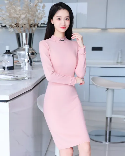 TastyHottie - Long Sleeve Autumn Sweater Dress