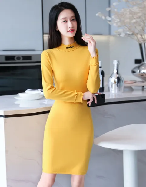 TastyHottie - Long Sleeve Autumn Sweater Dress