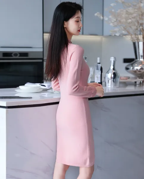 TastyHottie - Long Sleeve Autumn Sweater Dress