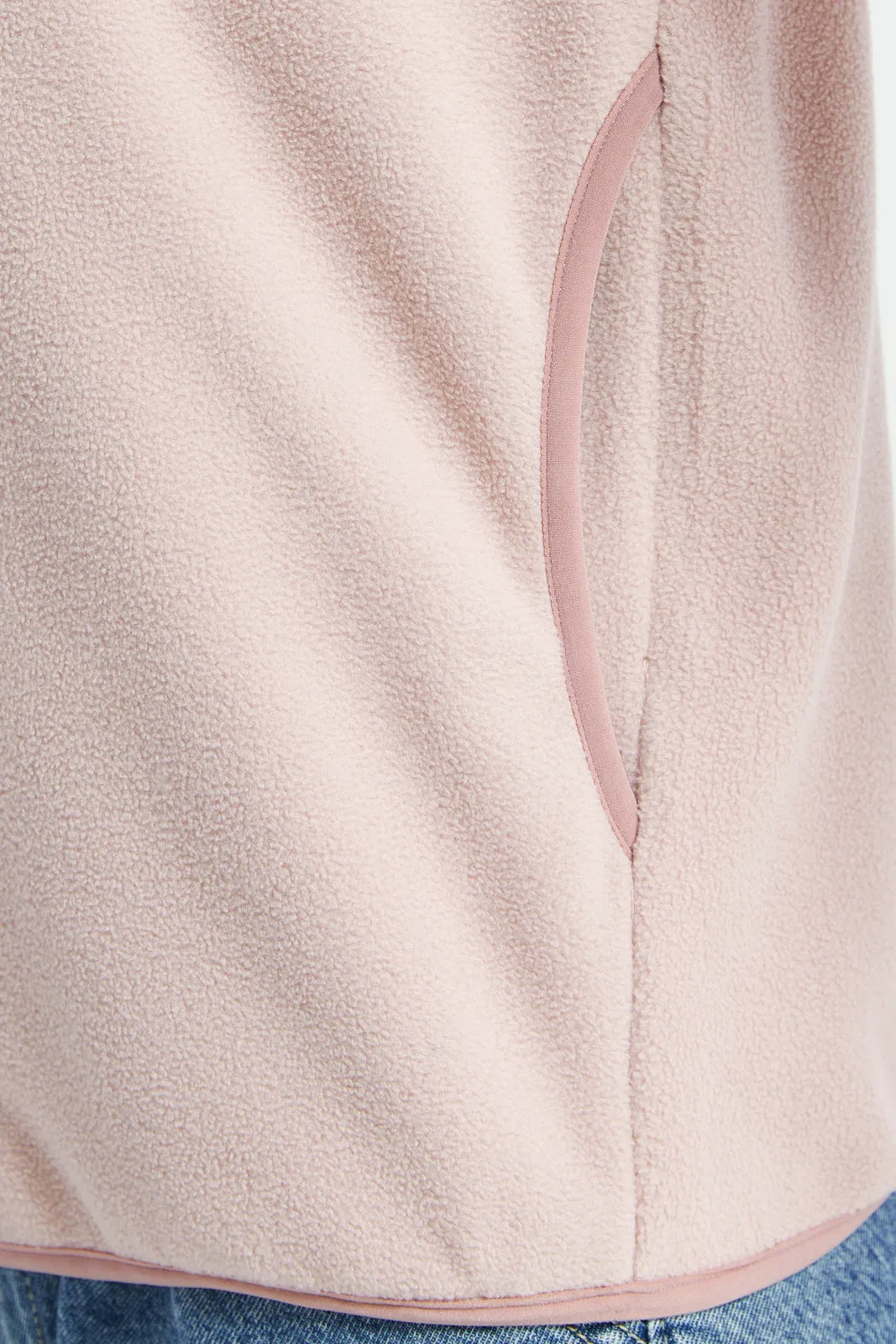 Women Lilac Fleece Sweatshirt